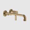 Смеситель для раковины, Gessi, Inciso, цвет-Warm Bronze Brushed PVD