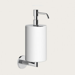 Дозатор для жидкого мыла, Gessi, Ingranaggio, шгв 75*128*243, цвет дозатора-хром/белый