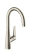Смеситель для кухни, Hansgrohe, Talis M51, цвет-сталь