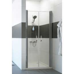 Дверь, Huppe, Design, шв 770*2000, блестящее серебро, цвет стекла-прозрачный