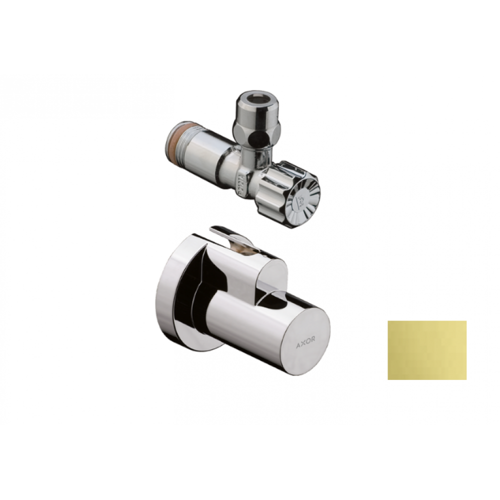 Вентиль, Axor, запорный угловой, 1/2", цвет-полированная медь