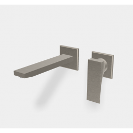 Смеситель для раковины, Fima Carlo Frattini, Zeta, цвет-брашированный никель