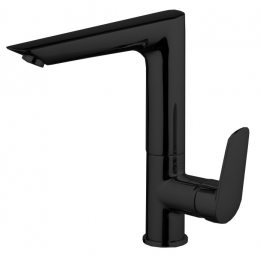 Смеситель для раковины, Fima Carlo Frattini, Spot, цвет-черный матовый