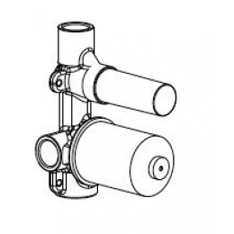 Внутренняя часть, Carimali, назначение-смеситель для душа, хром