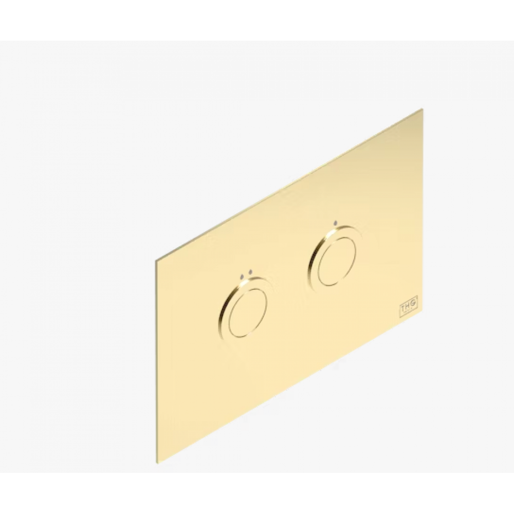 Клавиша смыва, THG, General Items, для унитаза, шв 250*165, цвет-золото светлое
