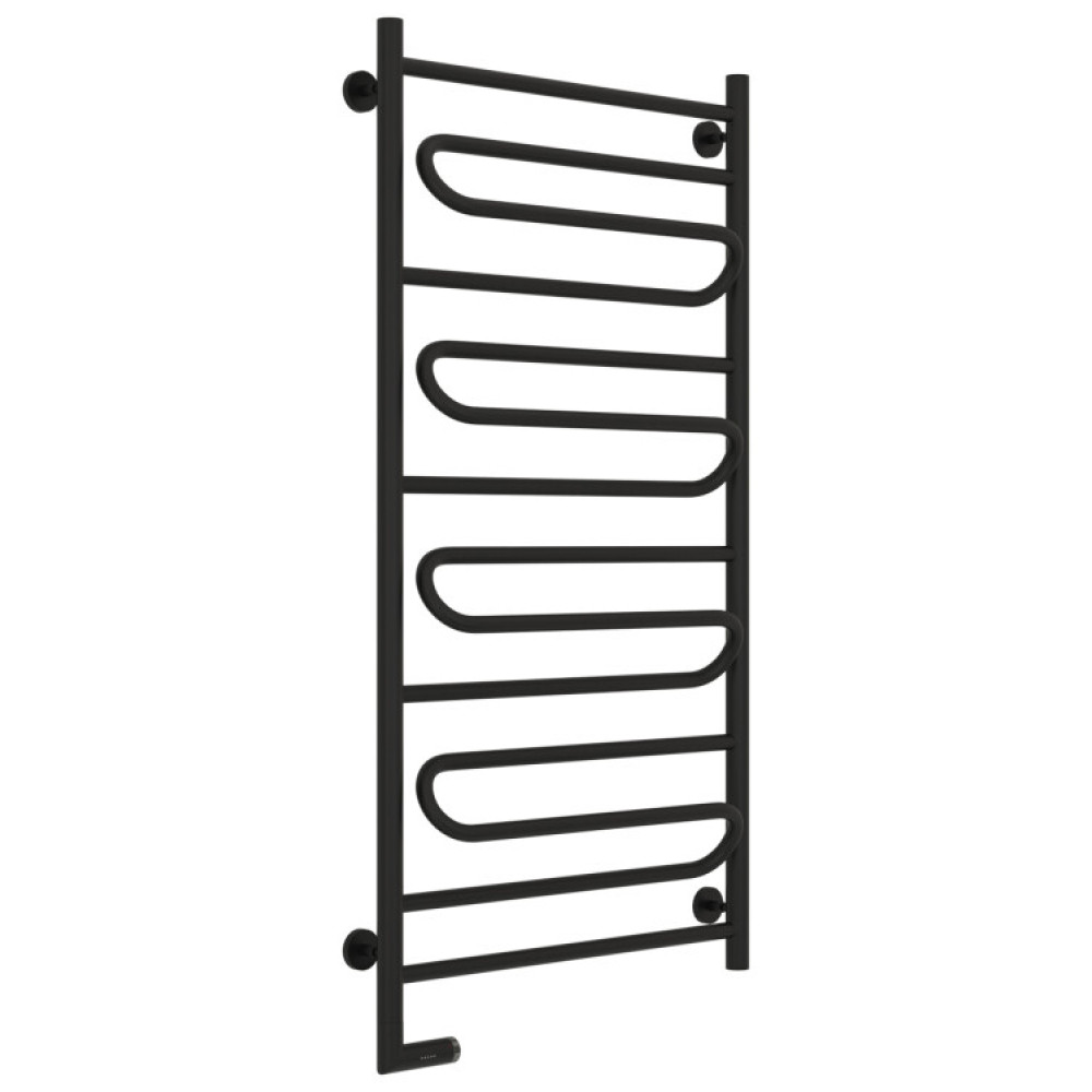 Полотенцесушитель, Сунержа, Элегия 2.0, шгв 650*117-132*1262, нижнее слева, МЭМ, цвет-черный матовый