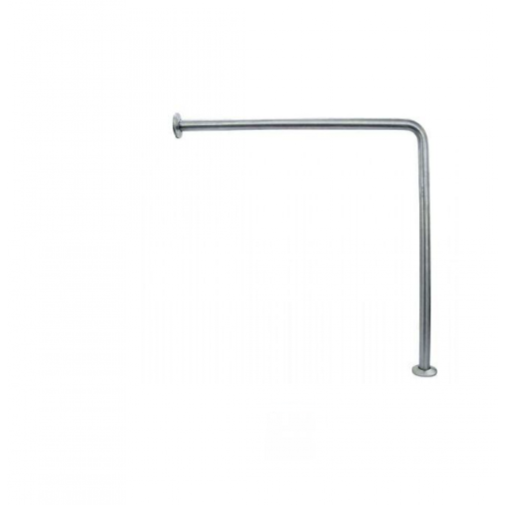 Поручень, Nofer, угловой, шв 700*700, цвет-сталь нержавеющая сатинированная
