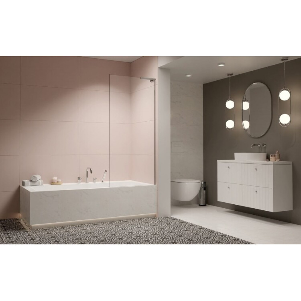 Шторка на ванну, Radaway, Modo SL PNJ II, шв 700*1500, петли-справа, цвет фурнитуры-хром, цвет стекла-прозрачный, Easy Clean