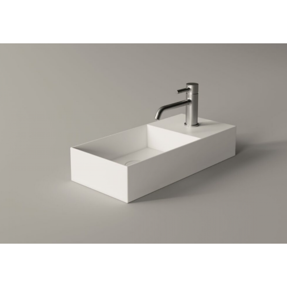 Раковина, Alice, Spy, шгв 550*250*110, отверстия для смесителя-1, Aliglaze+, цвет-белый