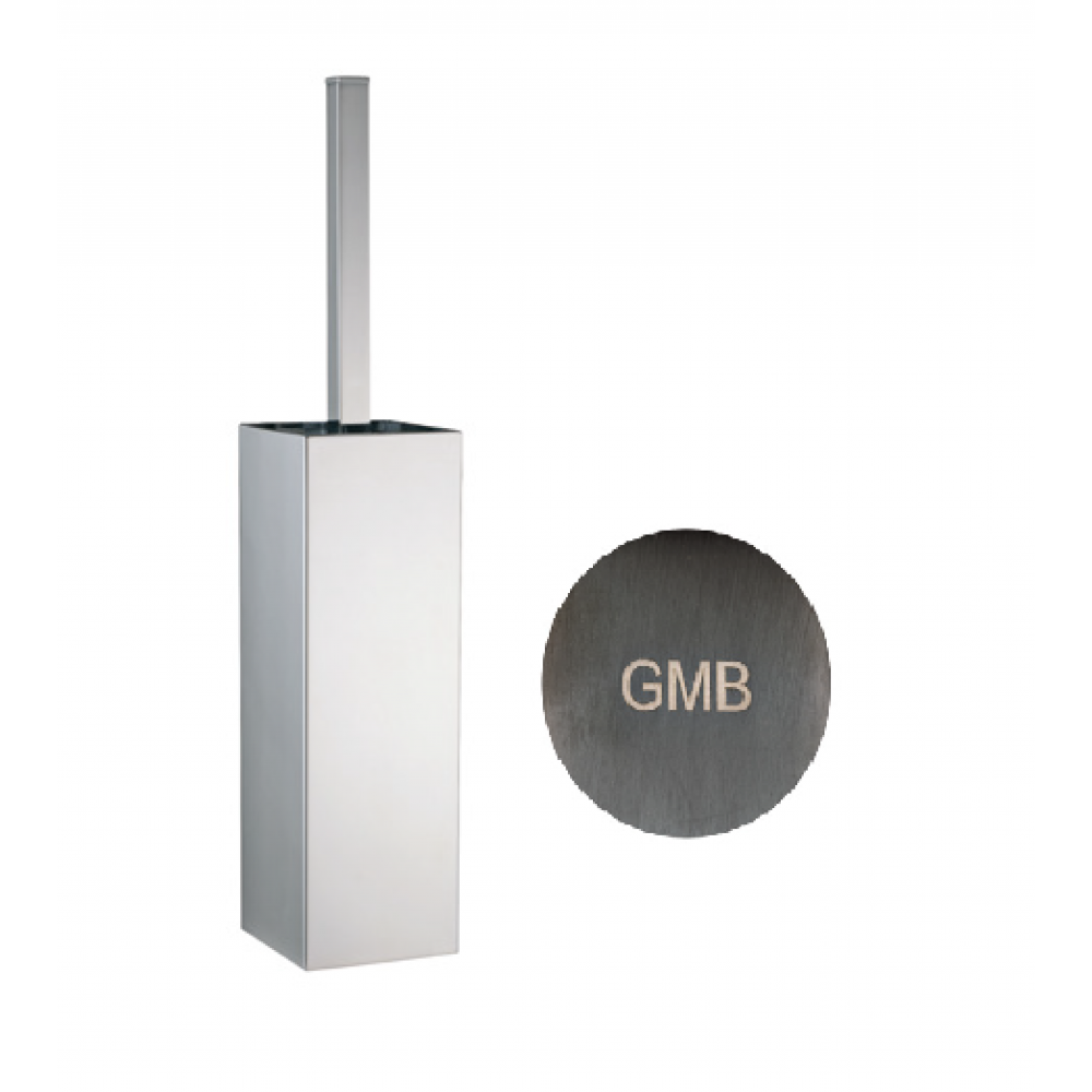 Ёршик, Carimali, Quadro, шгв 80*90*410, цвет колбы-сталь, цвет-металл оружейный брашированный PVD