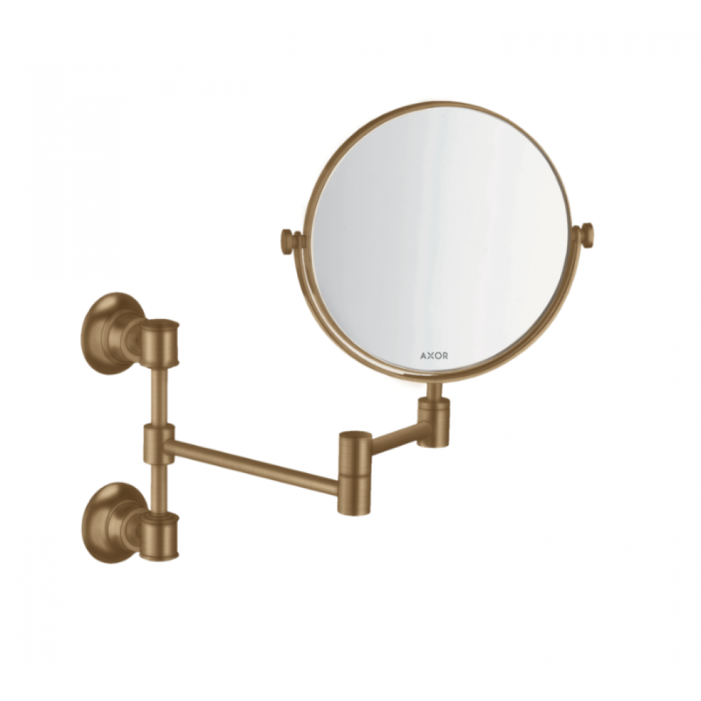 Косметическое зеркало, Axor, Axor Montreux, без подсветки, цвет-шлифованная бронза