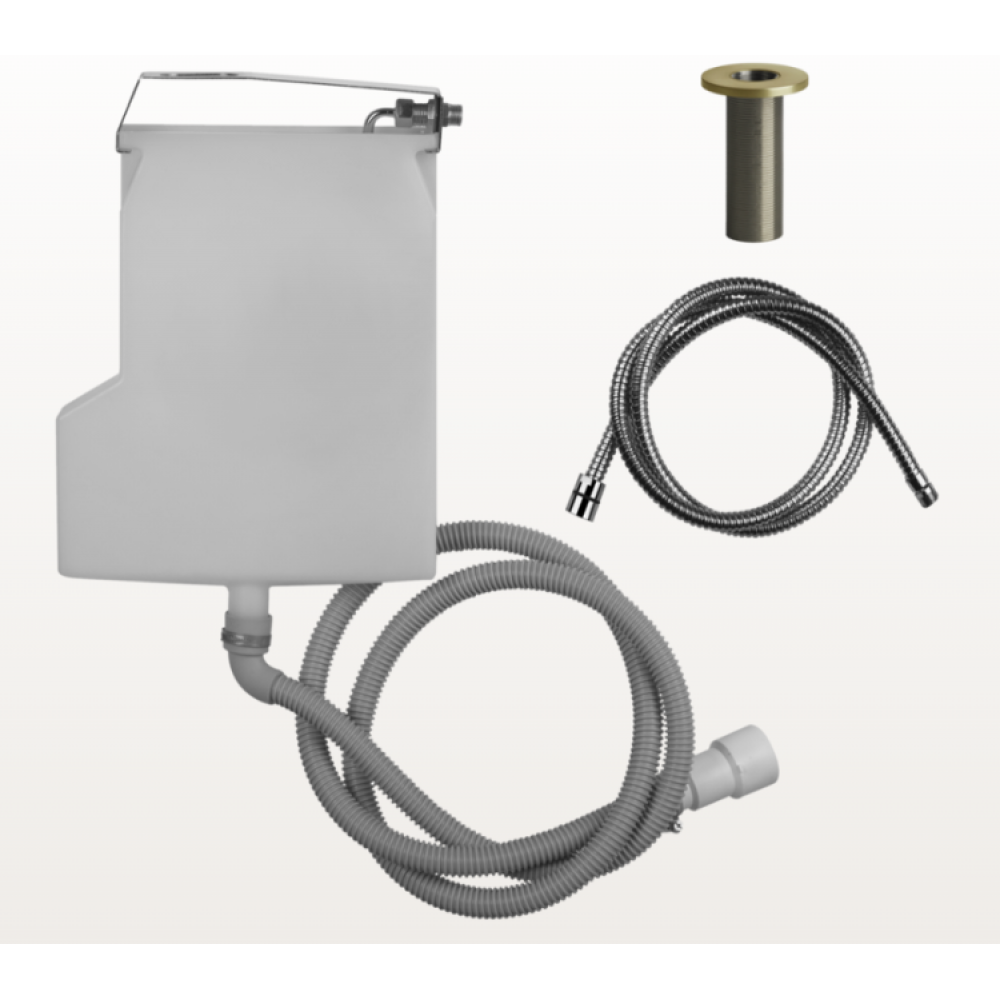 Система сбора воды для ручного душа, Gessi, BATH-SHOWER 316, цвет-Brushed Brass PVD