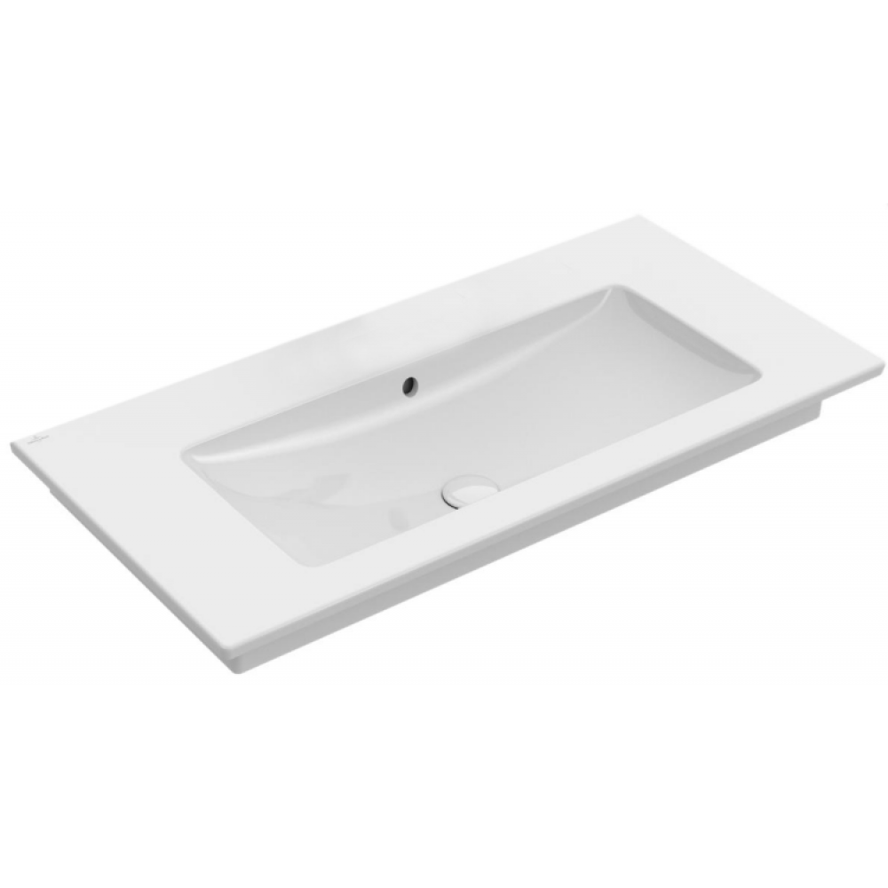 Раковина, Villeroy&Boch, Venticello, шгв 1000*500*120, отверстия для смесителя-отсутствуют, CeramicPlus, цвет-камень белый (Stone White)