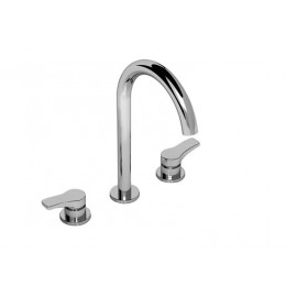 Смеситель для раковины, Fantini, AL/23 LISSONI, цвет-черный матовый