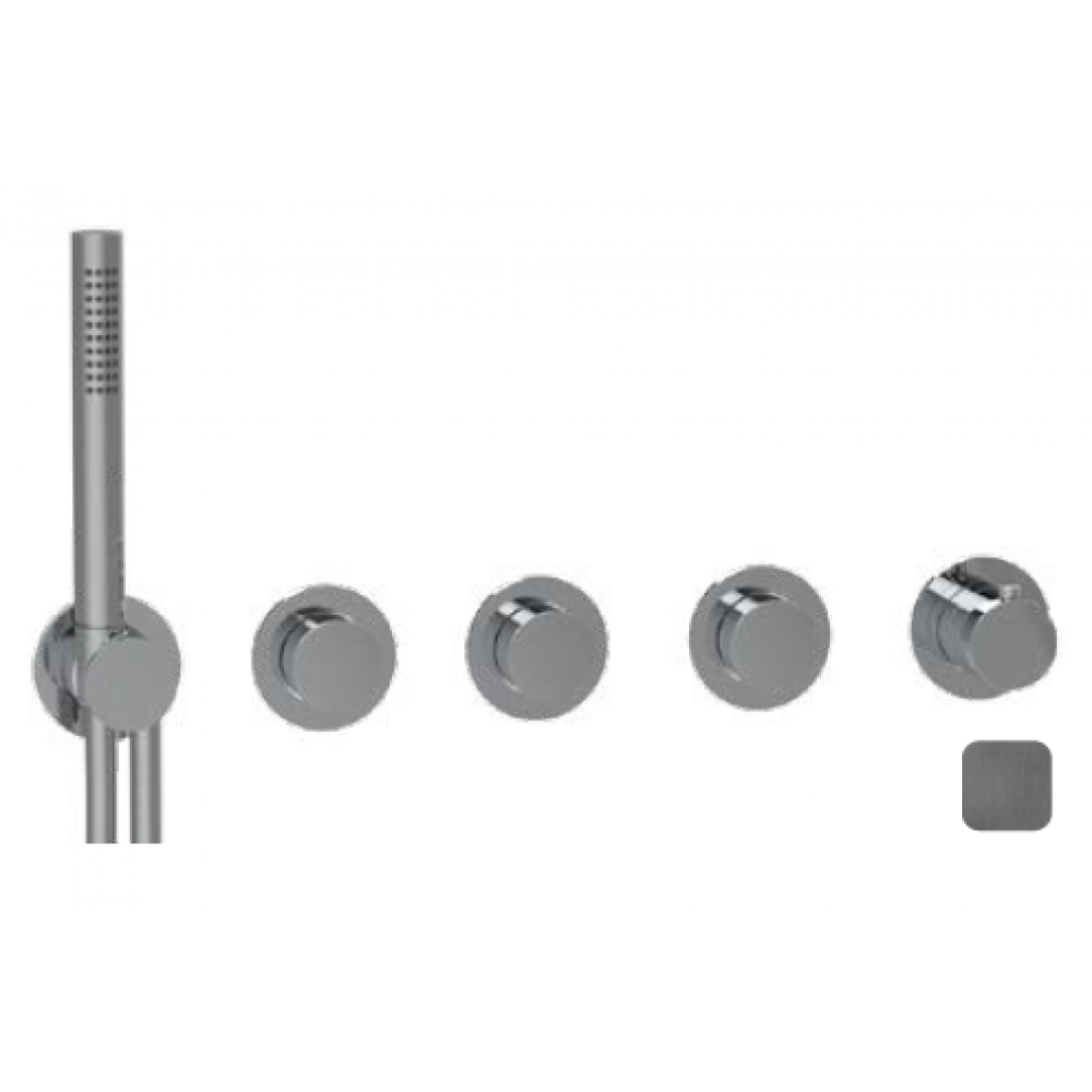 Смеситель для душа, Almar, Water Control Modular, на 3 потребителя, цвет-Gun Metal Brushed PVD (Товар заказной, возврату не подлежит)