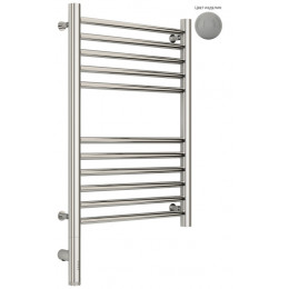 Полотенцесушитель, Сунержа, Богема 3.0, прямая, шгв 432*75*724, нижнее слева, МЭМ, цвет-RAL 7004 Сигнальный серый