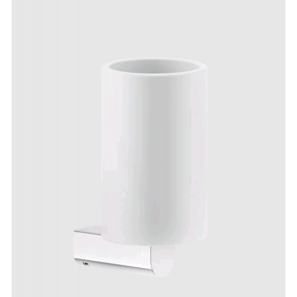 Стакан, Gessi, Rilievo, шгв 75*100*150, цвет-белый/хром