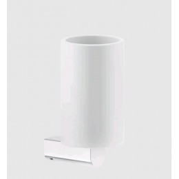 Стакан, Gessi, Rilievo, шгв 75*100*150, цвет-белый/хром