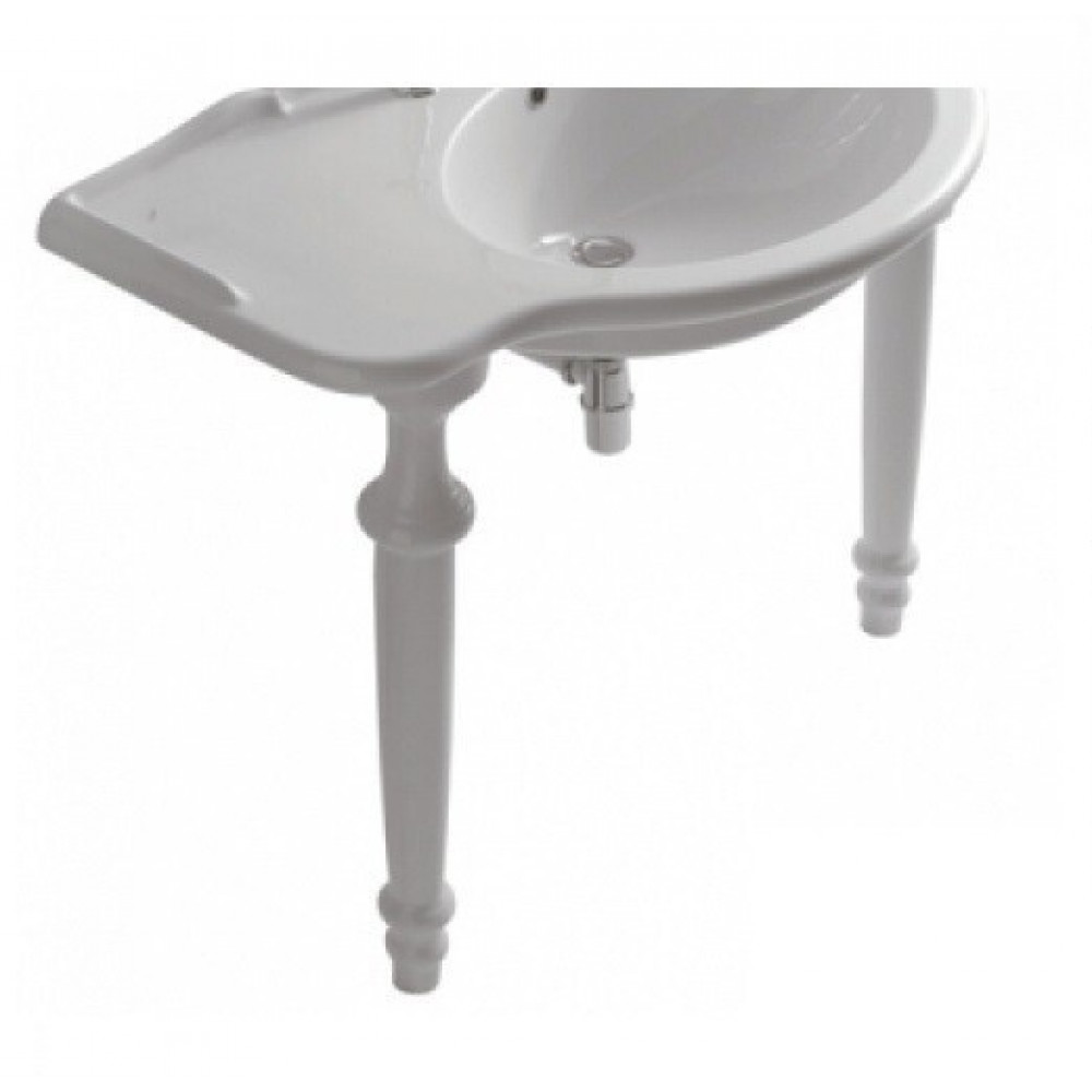 Ножка, Globo, Paestum, материал-керамика, цвет-белый