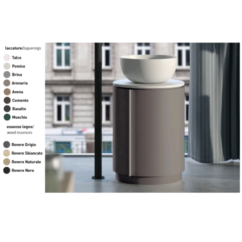 Тумба под раковину, CIELO, Tiberino, шгв 500*500*630, раковина-необходимо заказать, цвет-Talco