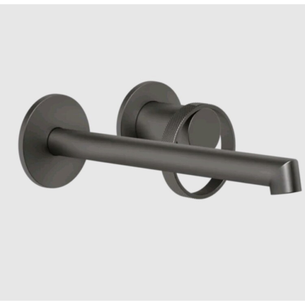 Смеситель для раковины, Gessi, Anello, цвет-Black Metal Brushed PVD