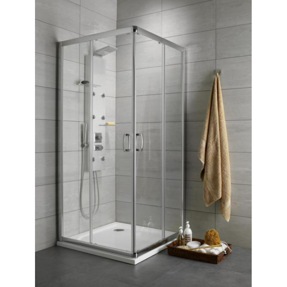 Душевая кабина, Radaway, Premium Plus D, шгв 800*1200*1900, петли-универсальные (слева или справа), хром, цвет стекл-прозрачный, Easy Clean