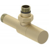 Вентиль, Сунержа, G 1/2" НР х G 1/2" НР, угловой, цилиндр, цвет-шампань матовая