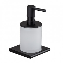 Дозатор для жидкого мыла, Splendy, Inspiration R, нажимной сверху, шгв 95*100*161.5, цвет дозатора-черный матовый