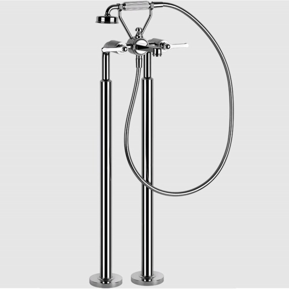 Смеситель для ванны и душа, Gessi, VENTI20, цвет-хром