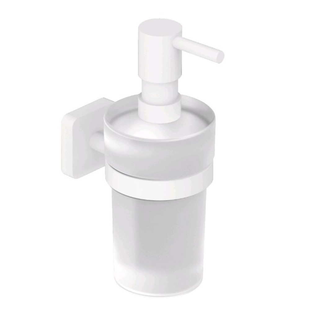 Дозатор для жидкого мыла, Kludi, VELA S, шгв 72*117*180, цвет дозатора-белый матовый