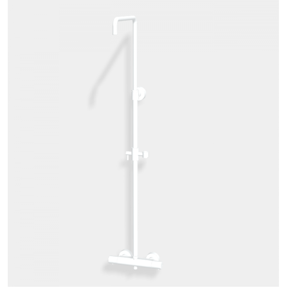 Душевая стойка, Fima Carlo Frattini, Shower column, цвет-белый матовый