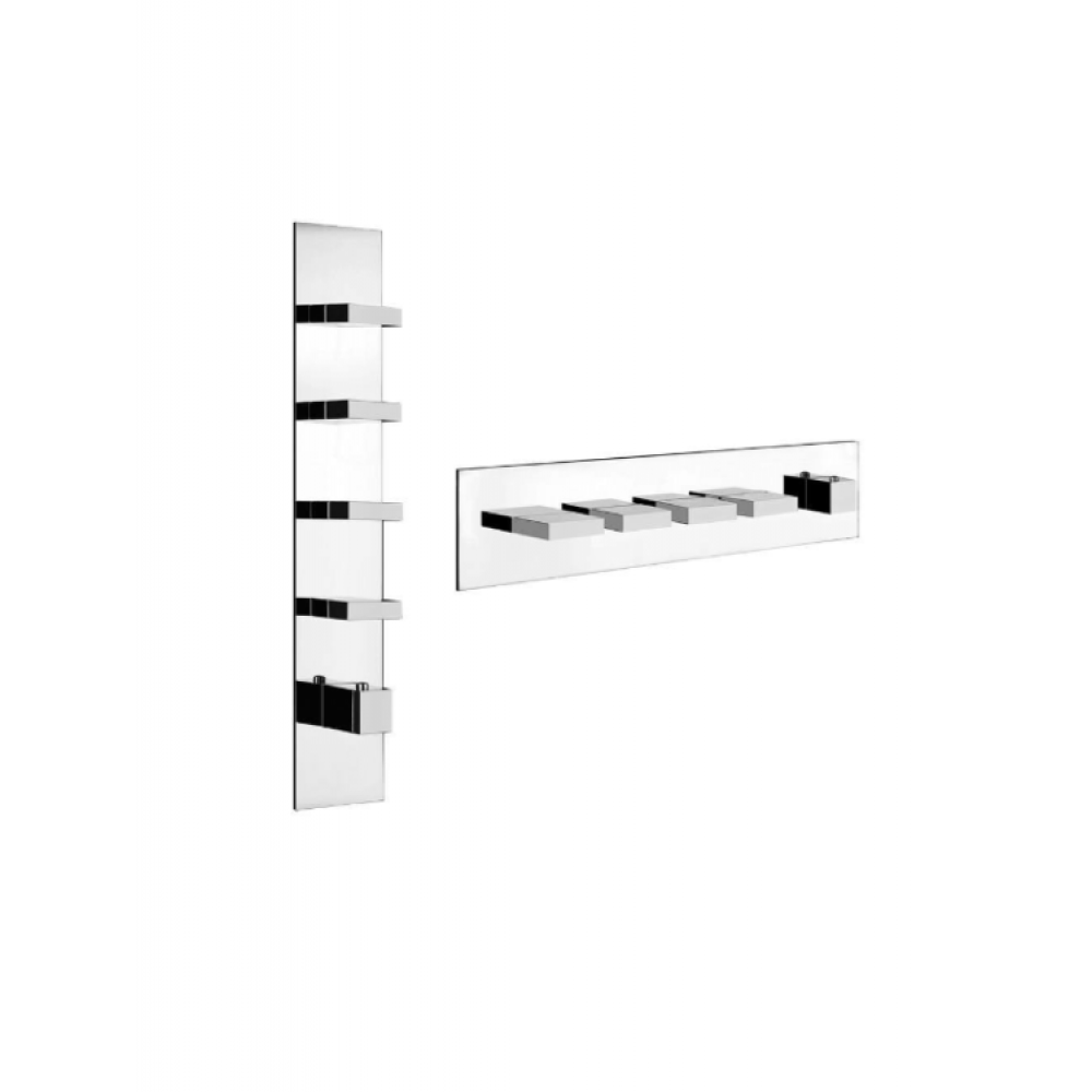 Смеситель для душа, Gessi, Rettangolo Wellness, цвет-хром