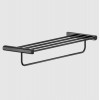 Полотенцедержатель, Gessi, Rilievo, с полкой-решеткой, шгв 608*209*109, цвет-Black Metal PVD