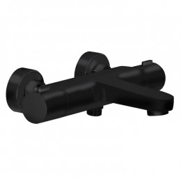 Смеситель для ванны, Splendy, Charm, на 2 потребителя, цвет-черный матовый