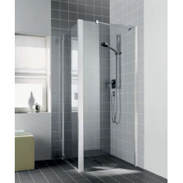 Боковая стенка, Kermi, Raya, шв 900*2000, серебристый глянцевый, цвет стекла-прозрачный