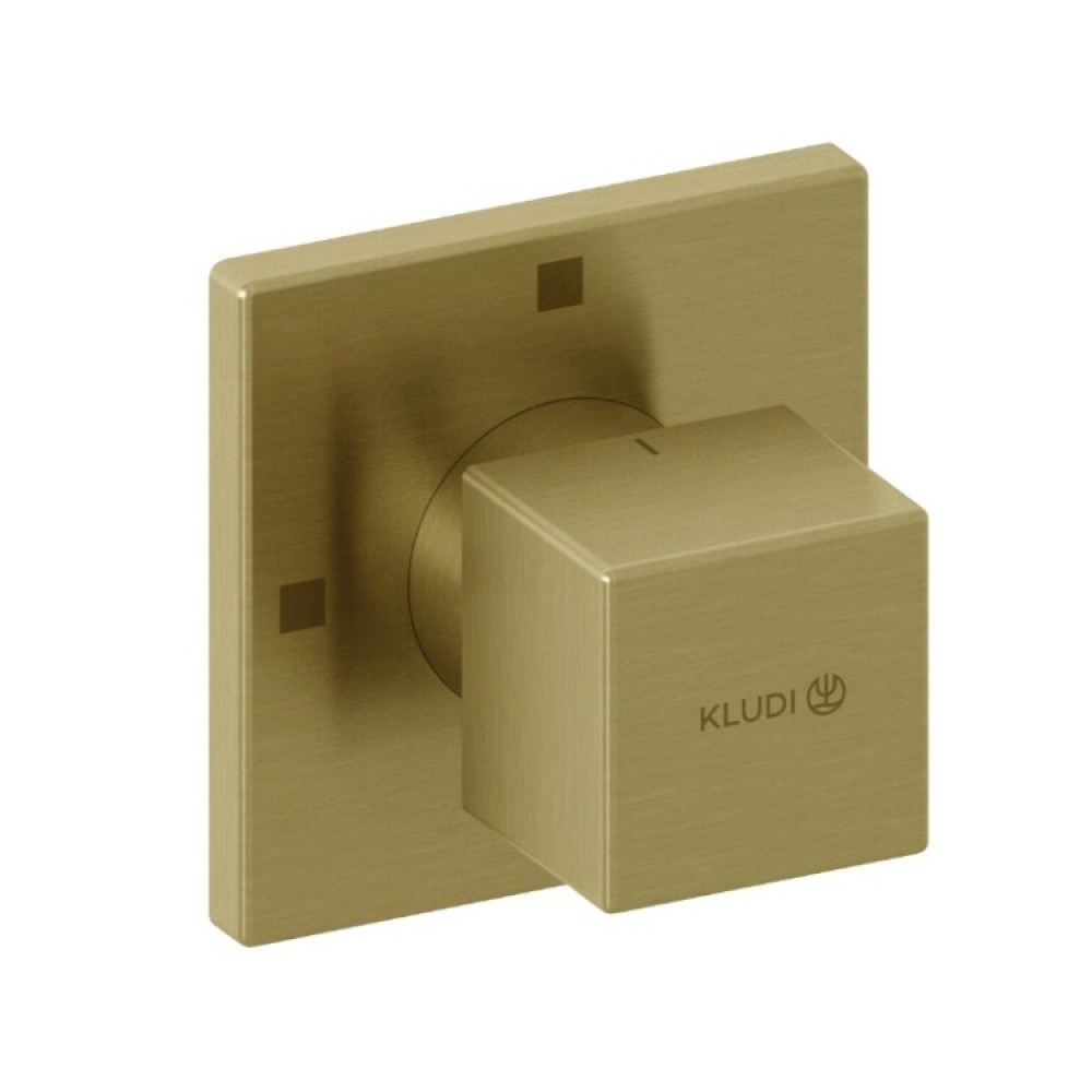Вентиль, Kludi, DECUS, переключающий (дивертор), на 3 положения, цвет-Brushed Gold