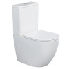 Унитаз, Splendy, Light, напольный, шгв 365*630*430, с сиденьем, без бачка, цвет-белый матовый/белый глянцевый