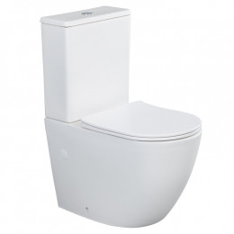 Унитаз, Splendy, Light, напольный, шгв 365*630*430, с сиденьем, без бачка, цвет-белый матовый/белый глянцевый