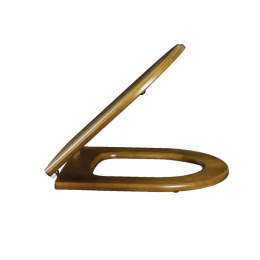 Сиденье для унитаза, Villeroy&Boch, Hommage, шг 370*600, цвет-массив березы, тонированный под орех