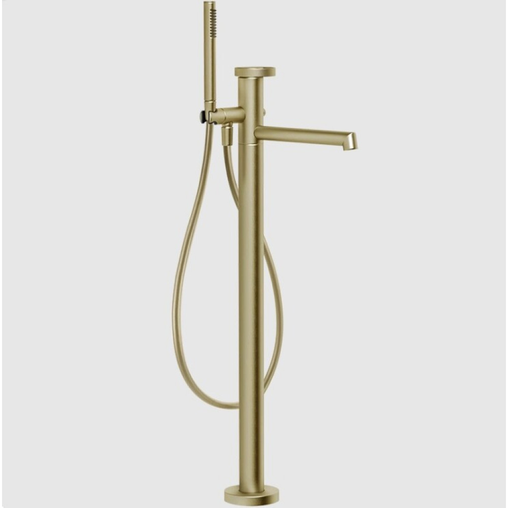Смеситель для ванны и душа, Gessi, Anello, цвет-Brushed Brass PVD