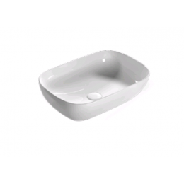 Раковина, Globo, Le Ciotole, шгв 550*380*160, отверстия для смесителя-отсутствуют, цвет-белый