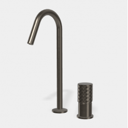 Смеситель для раковины, Fima Carlo Frattini, Spillo Tech, X COLLECTION, цвет-брашированный черный хром