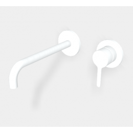 Смеситель для раковины, Fima Carlo Frattini, Snap, цвет-белый матовый