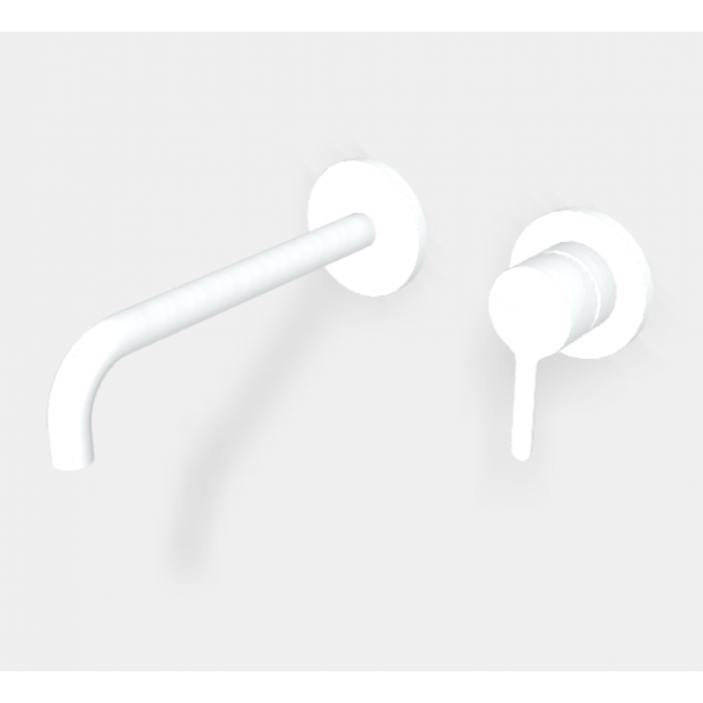 Смеситель для раковины, Fima Carlo Frattini, Snap, цвет-белый матовый