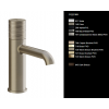 Смеситель для раковины, Gessi, Habito, TRAME, цвет-Finox Brushed Nickel