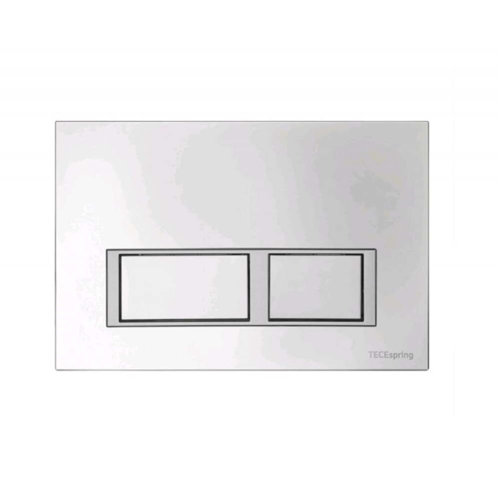 Клавиша смыва, TECE, TeceSpring V, для унитаза, шгв 245*8*165, цвет-хром матовый/хром глянцевый