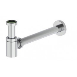 Сифон, Carimali, 1 1/4", цвет-шампань брашированная PVD