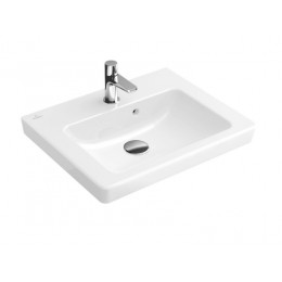 Раковина, Villeroy&Boch, Subway 2.0, шг 500*400, отверстия для смесителя-1, цвет-альпийский белый