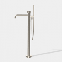 Смеситель для ванны и душа, Fima Carlo Frattini, So, цвет-брашированный никель