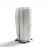 Стакан, 3SC, Rigato, шв 80*150, цвет-алебастр/никель сатинированный полированный